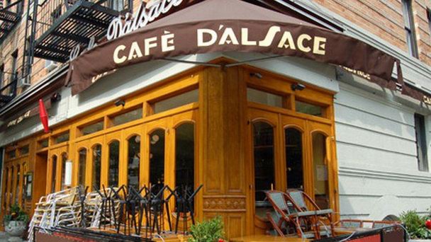 Кафе d`Alsace в Нью-Йорке Кафе d`Alsace в Нью-Йорке