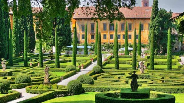 Сад Джиусти в Вероне Сад Джиусти в Вероне