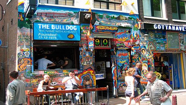 Кафе Bulldog в Амстердаме Кафе Bulldog в Амстердаме