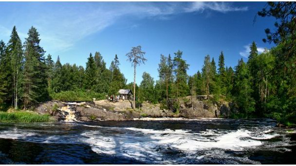 Водопад Ахвенкоски в Карелии Водопад Ахвенкоски в Карелии