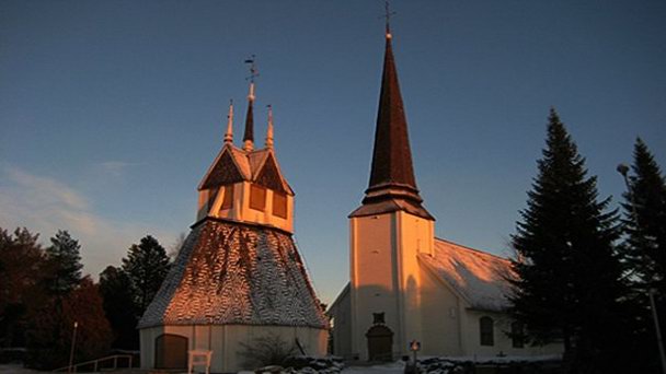 Церковь Торнио в Лапландии Церковь Торнио в Лапландии