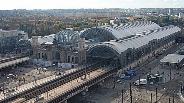 Центральный железнодорожный вокзал в Дрездене Центральный железнодорожный вокзал в Дрездене